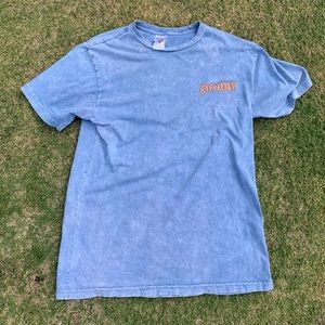 ripndip burn blue mineral wash t shirt